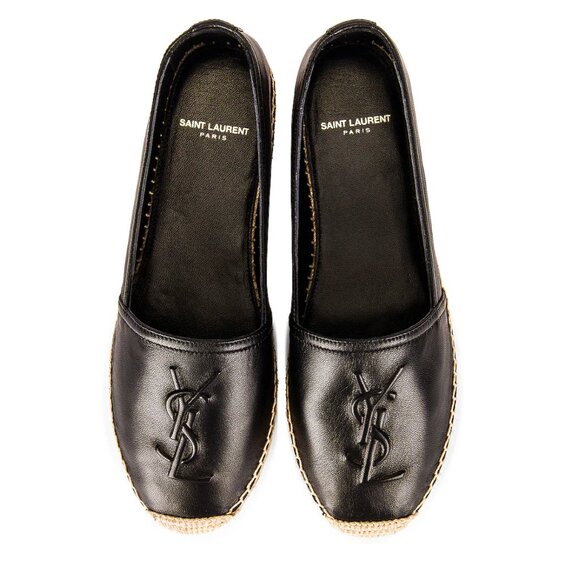 Saint Laurent Logo Flat Espadrille - Picture 1 of 5